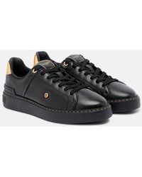 Balmain - B-Court Leather Sneakers - Lyst