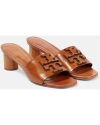 Tory Burch - Ines Leather Mules - Lyst