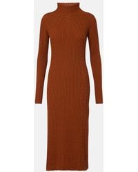 Max Mara - Zelanda Wool-Blend Midi Dress - Lyst
