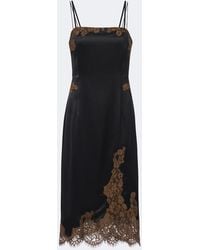 Dorothee Schumacher - Lace-Trimmed Satin Slip Dress - Lyst