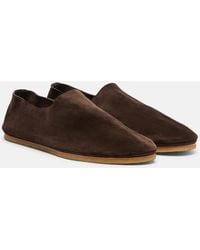 The Row - Perrick Suede Ballet Flats - Lyst