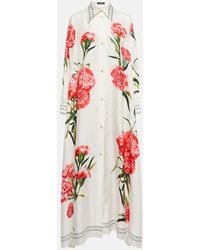 Dolce & Gabbana - Floral-printed Silk Twill Kaftan - Lyst