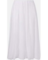 Velvet - Ines Cotton And Silk Voile Maxi Skirt - Lyst