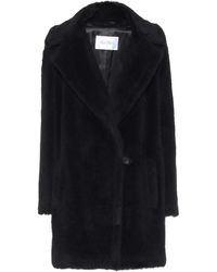 Max Mara Fiocco Alpaca, Wool And Silk Coat - Black