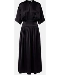 TOTEME - Silk And Cotton Satin T-Shirt Dress - Lyst