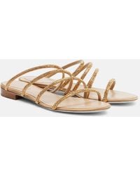 Rene Caovilla - Erin Crystal-Embellished Sandals - Lyst