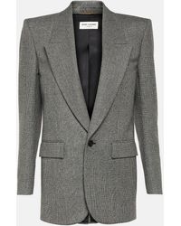 Saint Laurent - Prince Wool Blend Jacket - Lyst