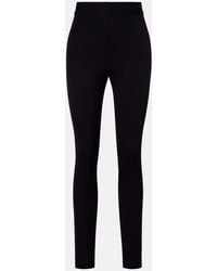Dolce & Gabbana - Leggings A Vita Alta Con Logo - Lyst