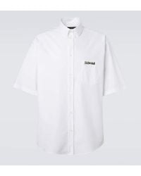 Balenciaga - Hemd Masking Tape Aus Baumwollpopeline - Lyst