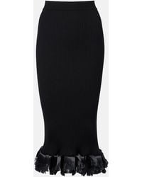 FFORME - Riley Wool-Blend Midi Skirt - Lyst