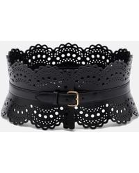 Alaïa - Vienne Wave Leather Belt - Lyst