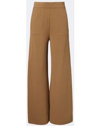 Max Mara - Knitted Wide-Leg Pants - Lyst
