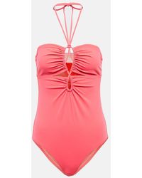 Ulla Johnson - Minorca Maillot Halterneck Swimsuit - Lyst