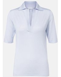 Gabriela Hearst - Casius Cashmere And Silk Polo Shirt - Lyst