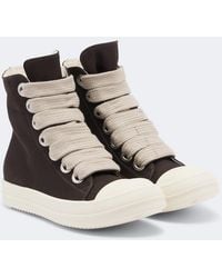 Rick Owens - Jumbolace Denim Sneakers - Lyst