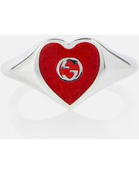 Gucci - Heart Ring mit GG - Lyst