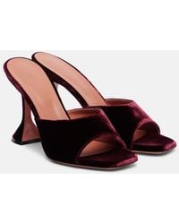 AMINA MUADDI - Lupita 95 Velvet Mules - Lyst