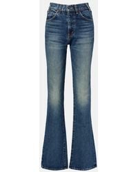 Nili Lotan - Joan Mid-Rise Straight Jeans - Lyst