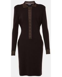 Tom Ford - Wool And Silk-Blend Minidress - Lyst
