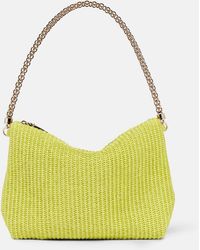Jimmy Choo - Callie Raffia Shoulder Bag - Lyst