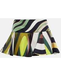 Emilio Pucci - Printed Silk Miniskirt - Lyst