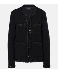 Giambattista Valli - Sequined Wool-Blend Jacket - Lyst