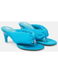 The Attico - Rem Satin Thong Sandals - Lyst