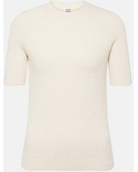 Totême - Cotton-blend Terry T-shirt - Lyst