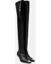 David Koma - Faux Leather Over-the-knee Boots - Lyst