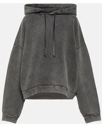 Acne Studios - Faded-Wash Oversized-Fit Cotton-Jersey Hoody - Lyst