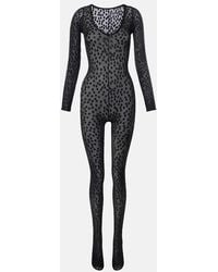Wolford - Catsuit Trasparente Sweet Dots A Pois - Lyst