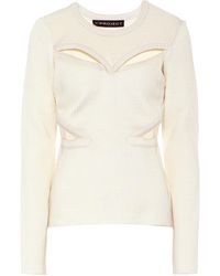 Y. Project Cutout Wool-blend Jumper - White