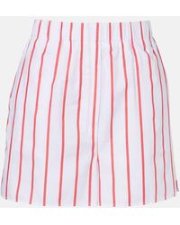 Frankie Shop - Lui Striped Cotton Poplin Shorts - Lyst