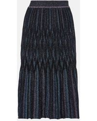 Missoni - Pleated Lame Midi Skirt - Lyst