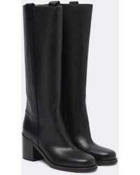 Brunello Cucinelli - Monili Leather Knee-High Boots - Lyst