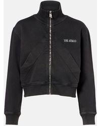 The Attico - Cropped Cotton Sweatshirt - Lyst