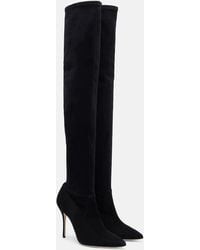 Manolo Blahnik - Pascalarehi 105 Suede Over-The-Knee Boots - Lyst