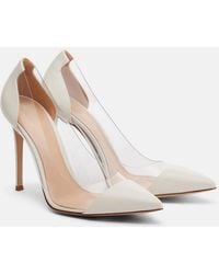 Gianvito Rossi - Plexi Patent Leather And Pvc Pumps - Lyst