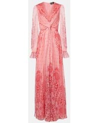 Etro - Silk Dress With Decorative Print - Lyst