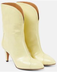 Isabel Marant - Dytho Leather Ankle Boots - Lyst
