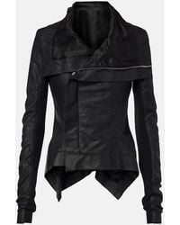 Rick Owens - Hollywood Naska Biker Leather Jacket - Lyst