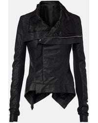 Rick Owens - Hollywood Naska Biker Leather Jacket - Lyst