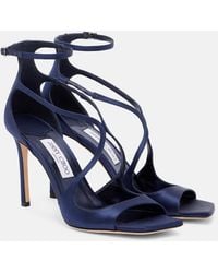 Jimmy Choo - Azia 95 Satin Sandals - Lyst