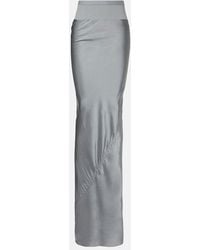 Rick Owens - Coda Satin Maxi Skirt - Lyst