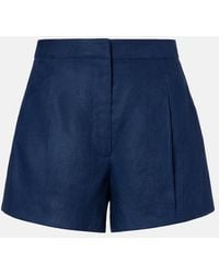 Posse - Rosalie Linen Shorts - Lyst