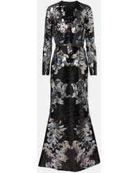 Elie Saab - Vestido De Fiesta Con Lentejuelas Estampado - Lyst