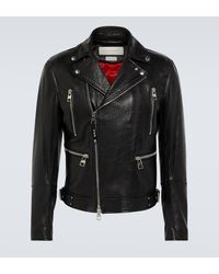 Alexander McQueen - Leather Outerwears - Lyst
