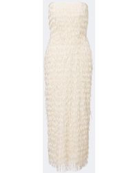 Maticevski - Marigold Fringed Bustier Dress - Lyst