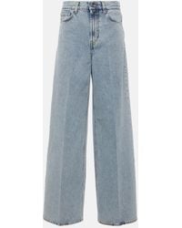 TOTEME - High-Rise Wide-Leg Jeans - Lyst