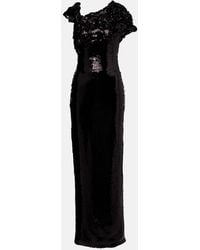 Marmar Halim - Asymmetric Sequined Gown - Lyst